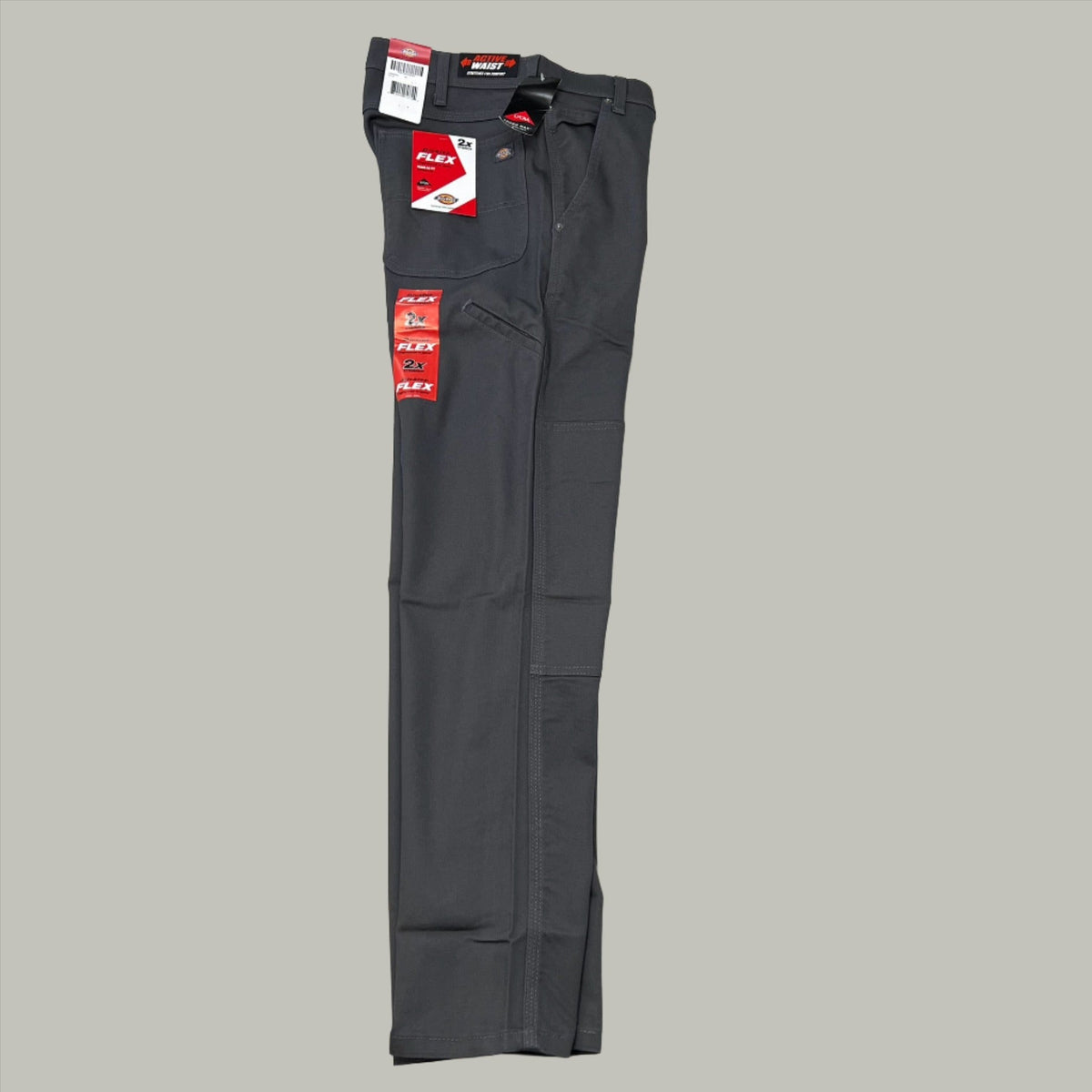 DICKIES Flex Regular Fit Double Knee Pant Mns Sz 36X30 Stonewashed Slate DP903SSL