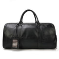Handmade Full Grain Leather Carry-on Bag, Vintage Men's Travel Duffle & Gym Bag