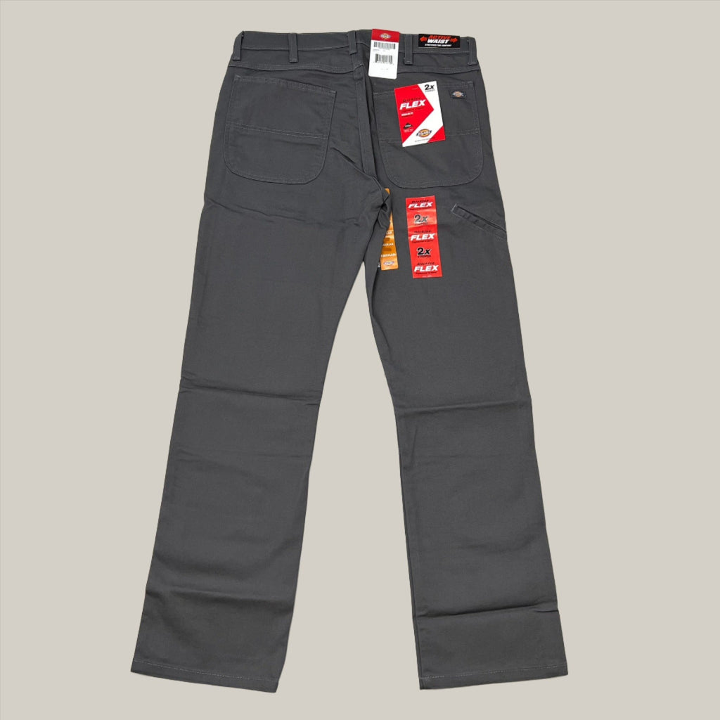 DICKIES Flex Regular Fit Double Knee Pant Mns Sz 36X30 Stonewashed Slate DP903SSL