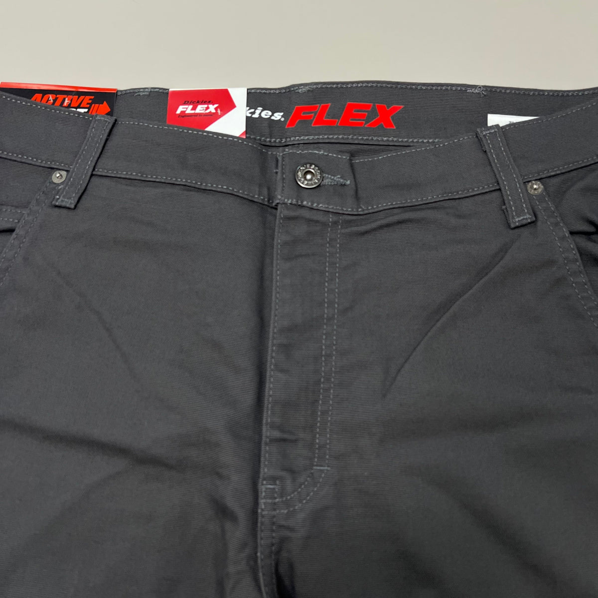 DICKIES Flex Regular Fit Double Knee Pant Mns Sz 36X30 Stonewashed Slate DP903SSL