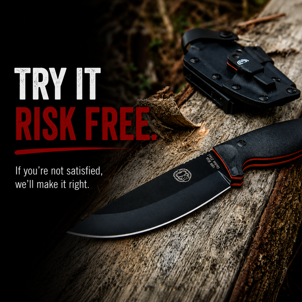 "The Bloodline" 1095 High Carbon Steel Bushcraft Survival Knife Gift Set