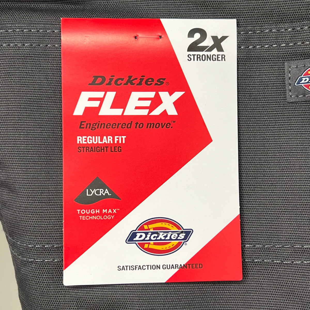 DICKIES Flex Regular Fit Double Knee Pant Mns Sz 36X30 Stonewashed Slate DP903SSL