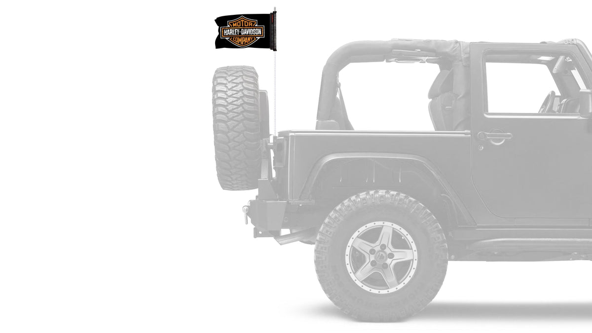 Harley Davidson 12"x18" Forever Wave Flag for Bronco