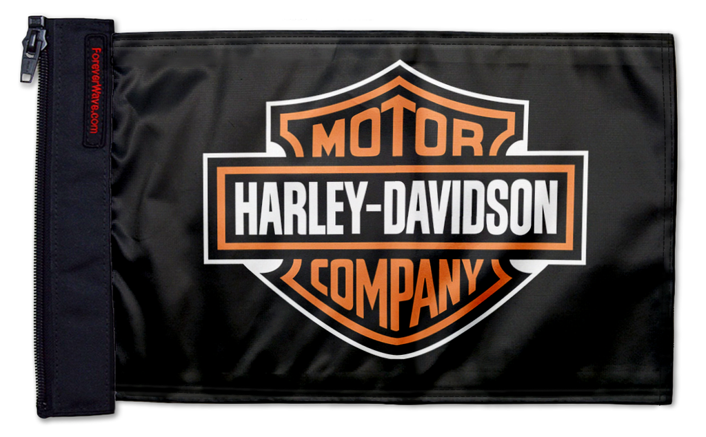 Harley Davidson 12"x18" Forever Wave Flag for Bronco
