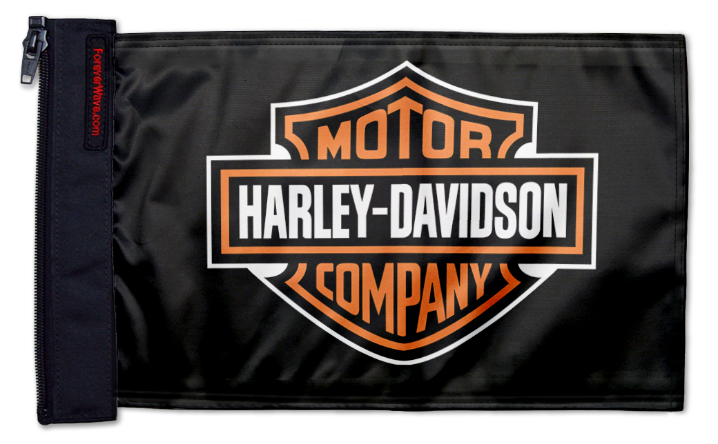 Harley Davidson 12"x18" Forever Wave Flag for Bronco
